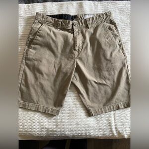 Volcom Tan Flat Front Shorts